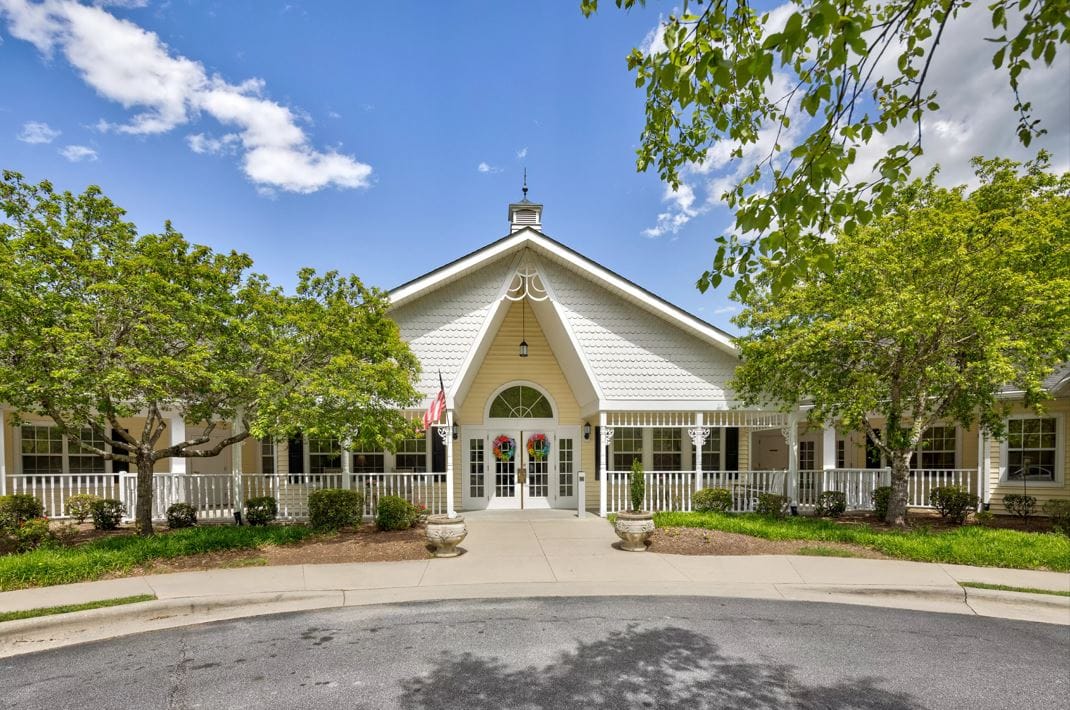 Exterior view of TerraBella Hendersonville with trees