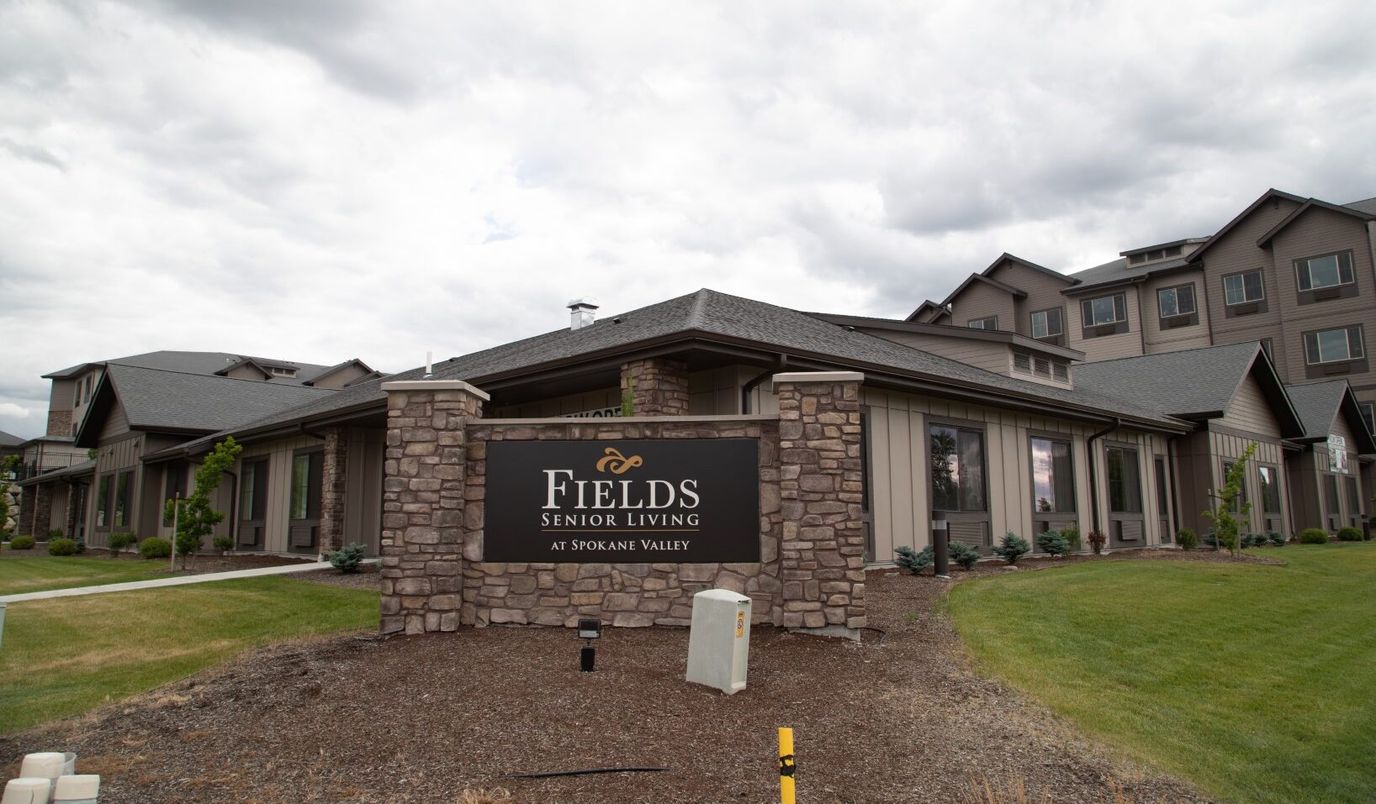 Exterior view of Fields Senior Living at Spokane Valley