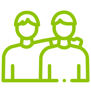 Logo of Plus Point Care in green.