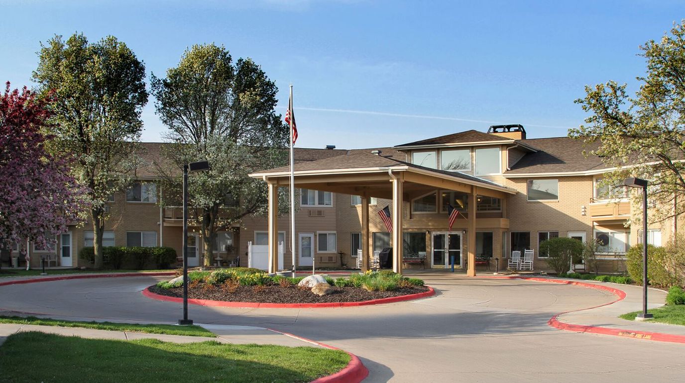 Exterior view of Asher Point Independent Living building