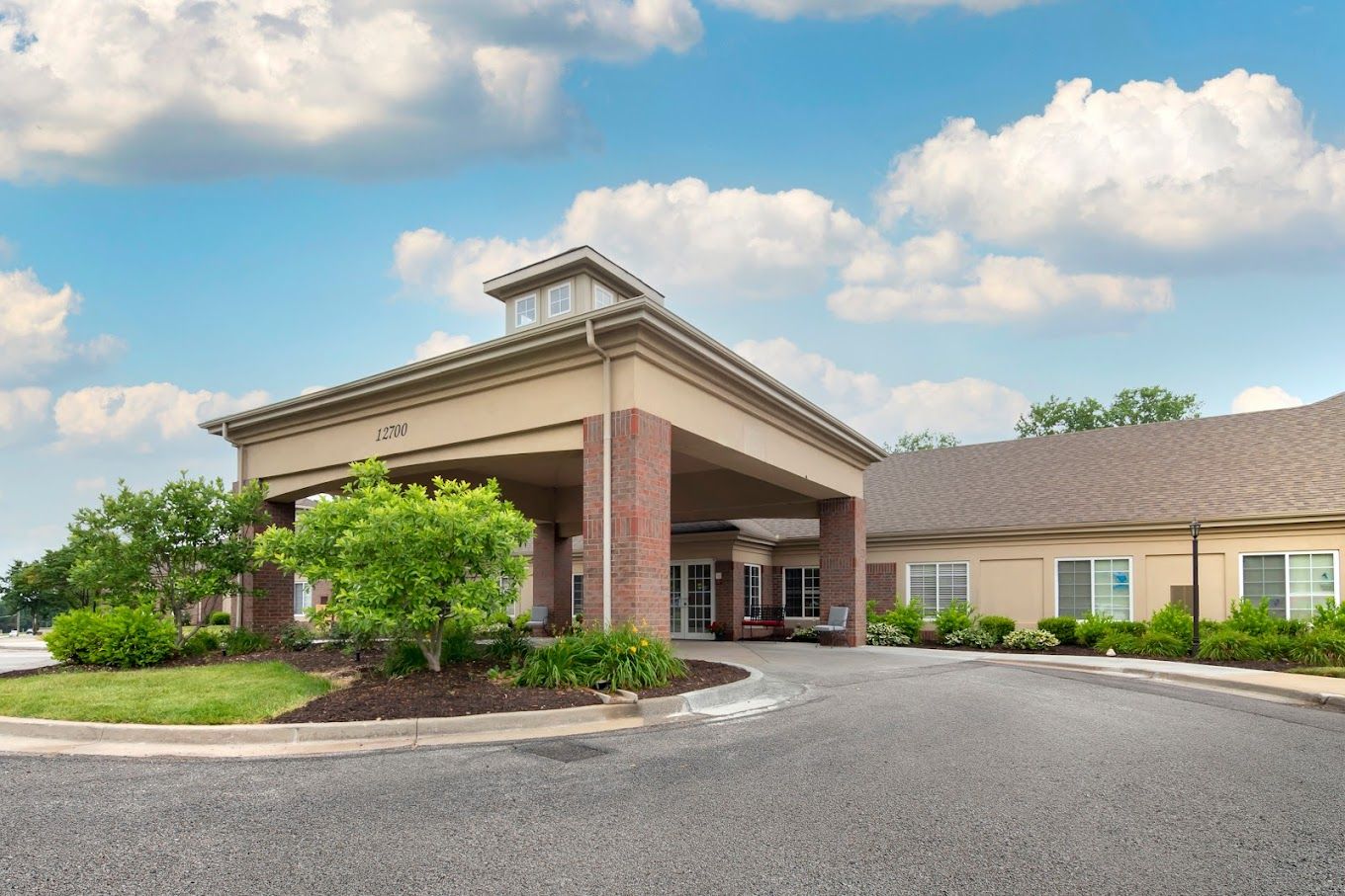 Entrance of Chapters Living of Overland Park facility