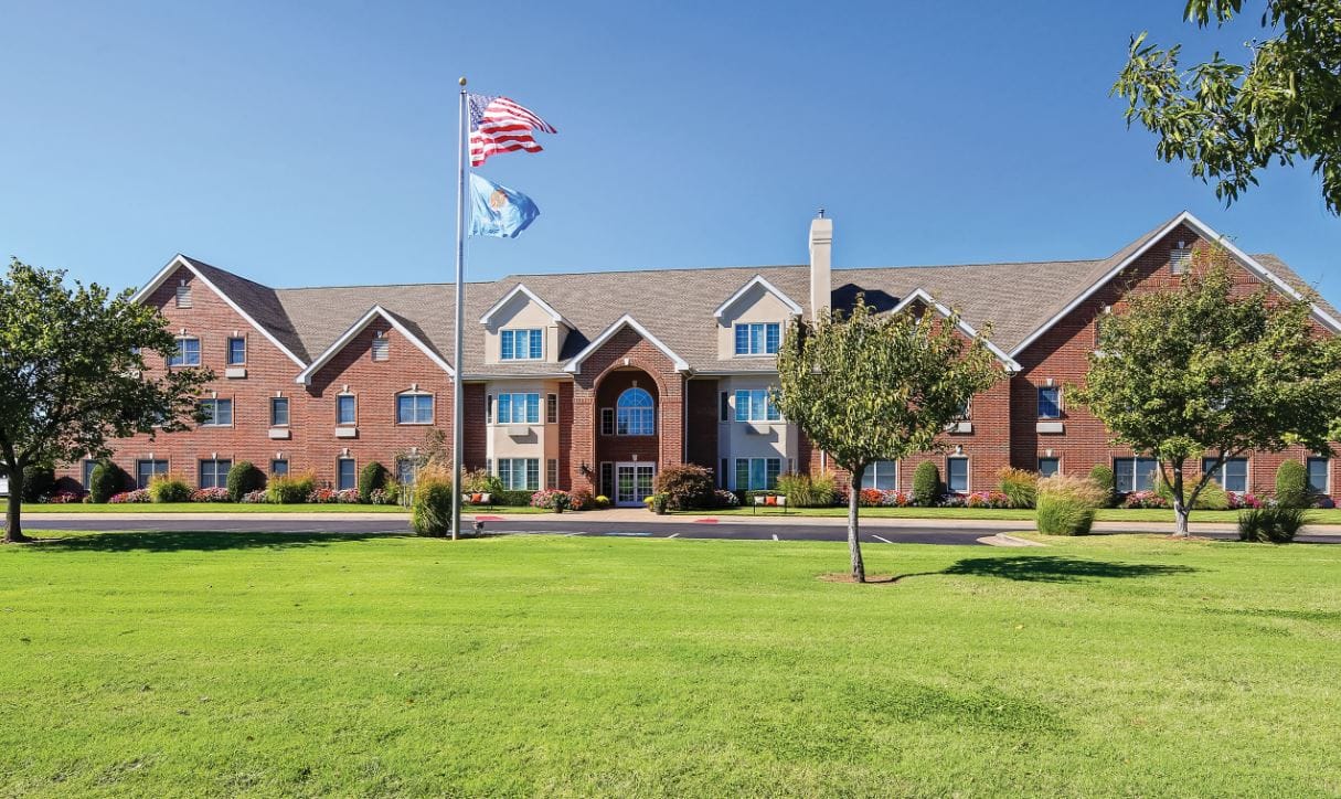 Exterior view of Green Tree assisted living facility