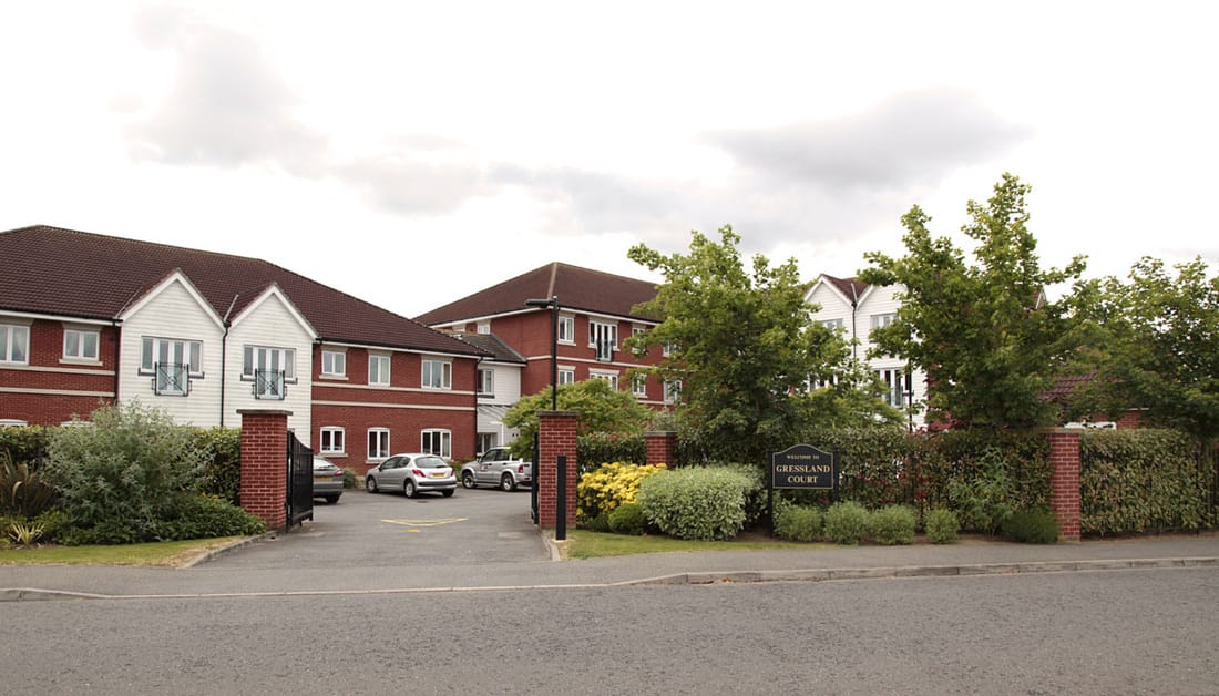 Exterior view of Gressland Court facility