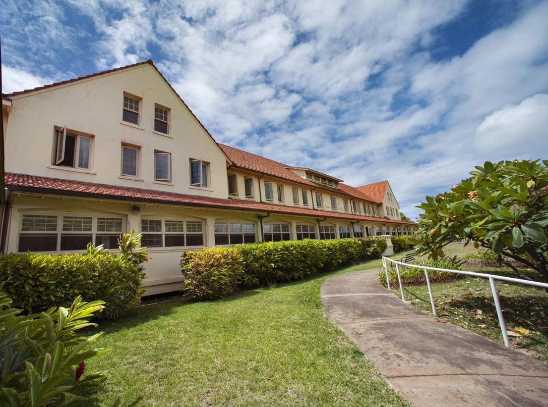 Exterior view of the King Lunalilo Trust building