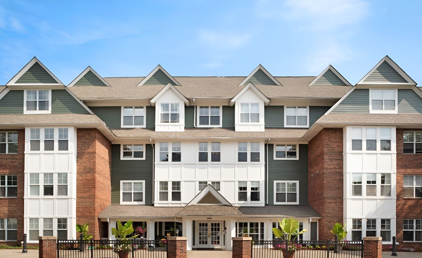 Exterior view of a senior living facility