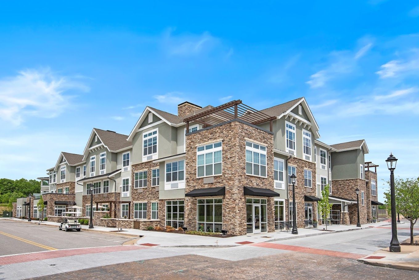Exterior view of The Plaza Senior Living at Wildwood