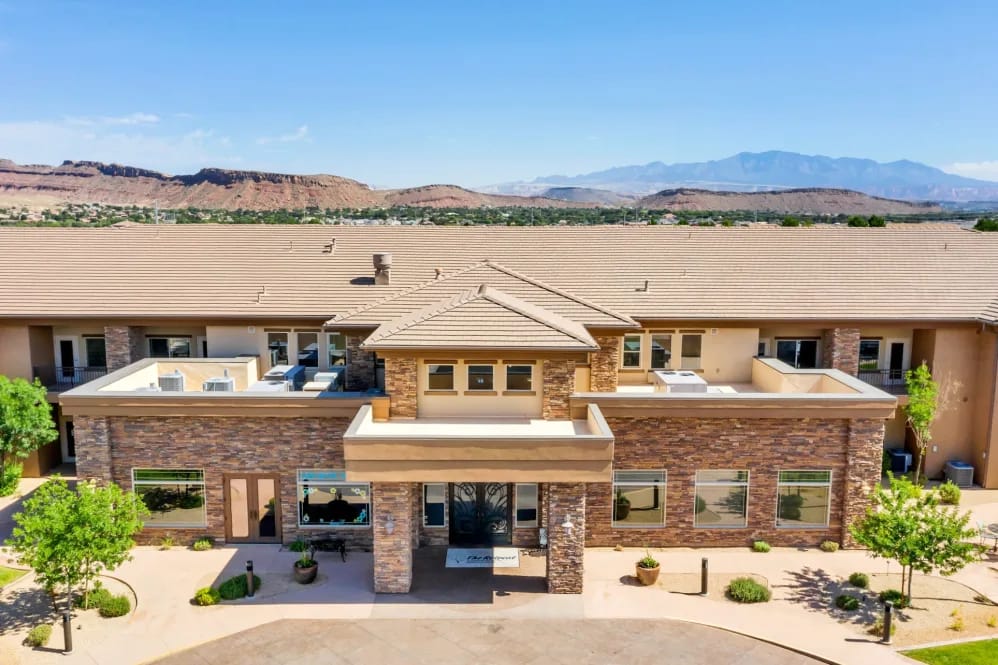 Aerial view of The Retreat at Sunriver facility