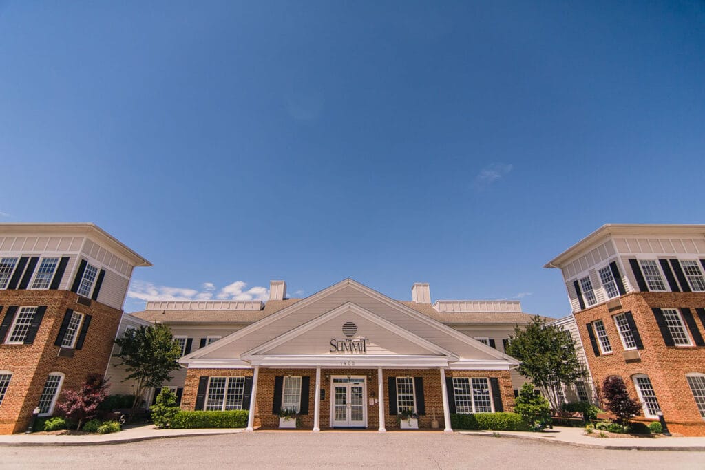 Exterior view of The Summit assisted living facility