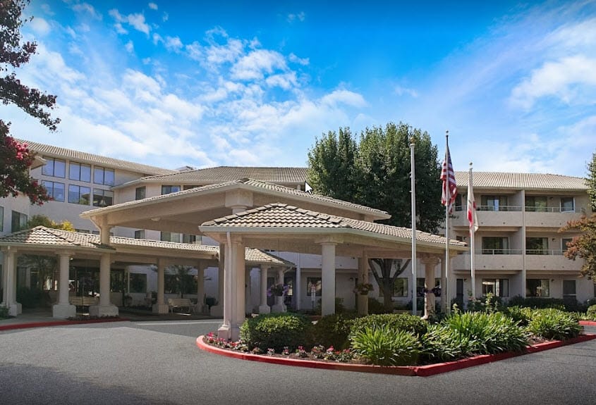 Exterior view of Truewood by Merrill facility entrance