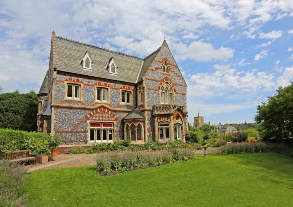 Exterior view of Abbeyfield House with gardens