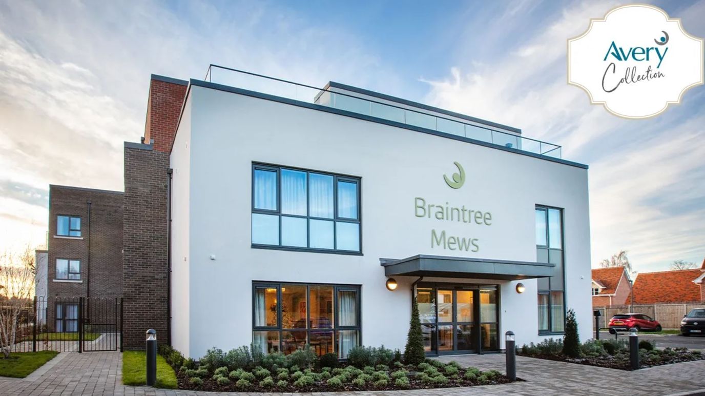 Exterior view of Braintree Mews Care Home building