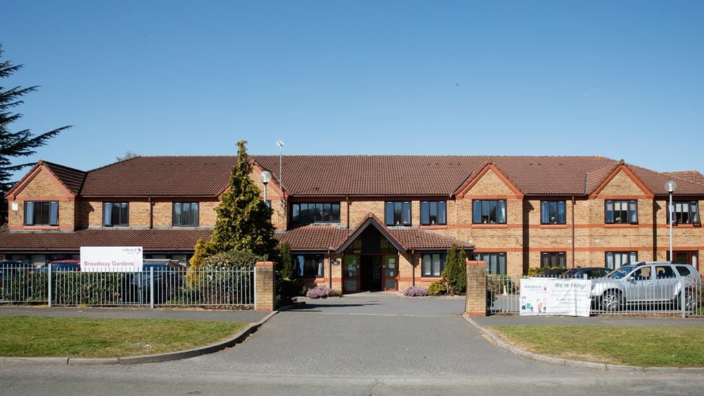 Exterior view of Broadway Gardens facility