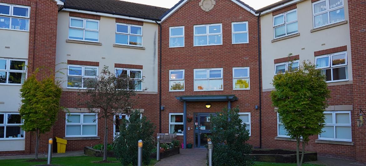 Exterior view of Highcroft Hall Residential Care Home