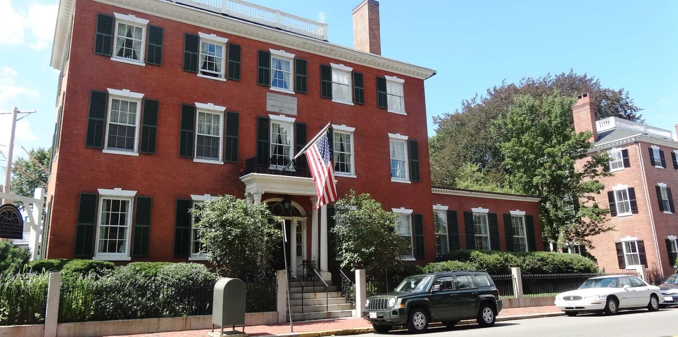 Exterior view of a red brick assisted living facility