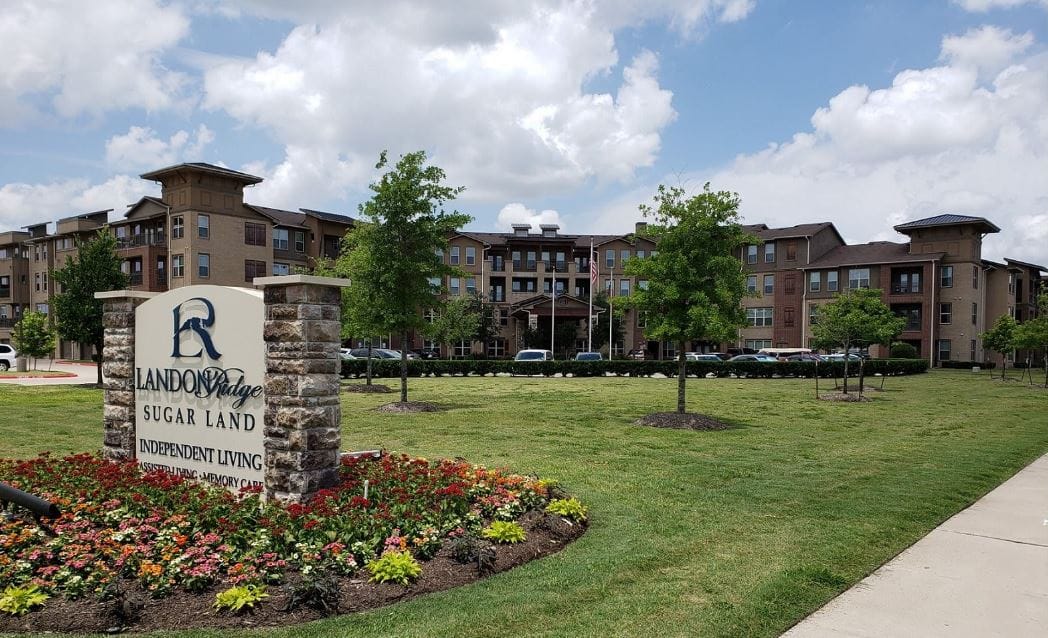 Exterior view of Landon Ridge Sugar Land assisted living facility