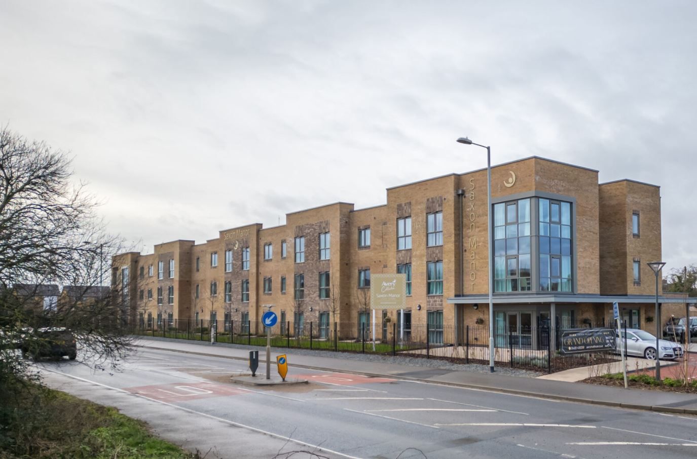 Exterior view of Saxon Manor Care Home building