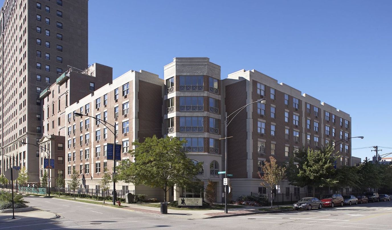 Exterior view of a senior living facility
