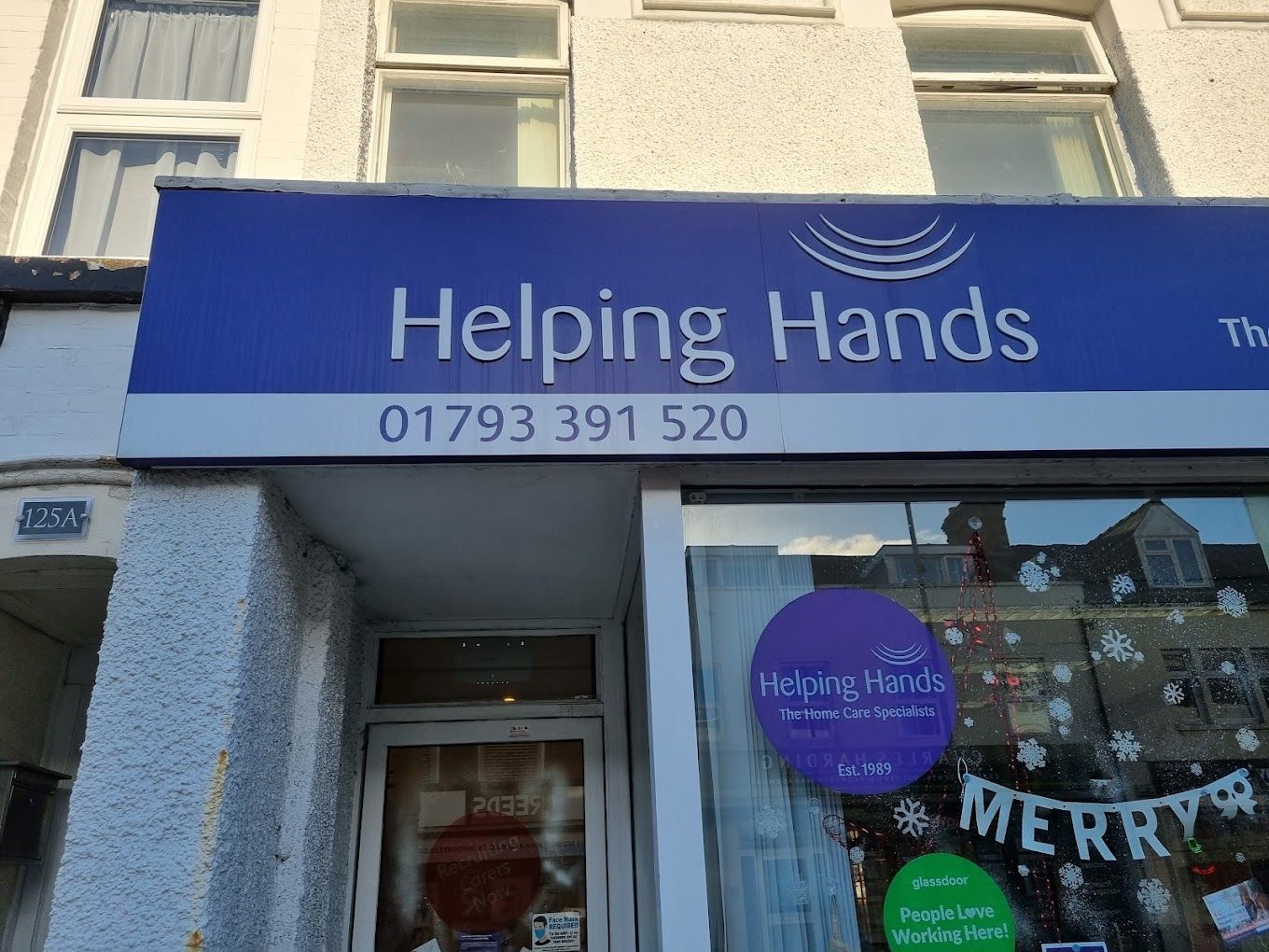 Front entrance of Helping Hands facility