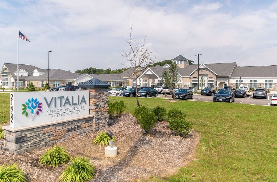 Exterior view of the VITALIA Strongsville facility