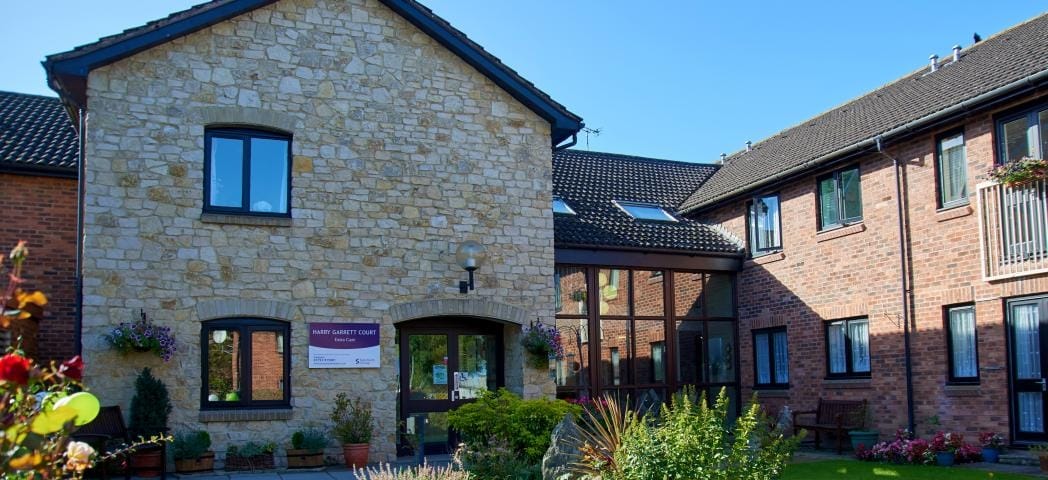 Exterior view of Harry Garrett Court nursing facility