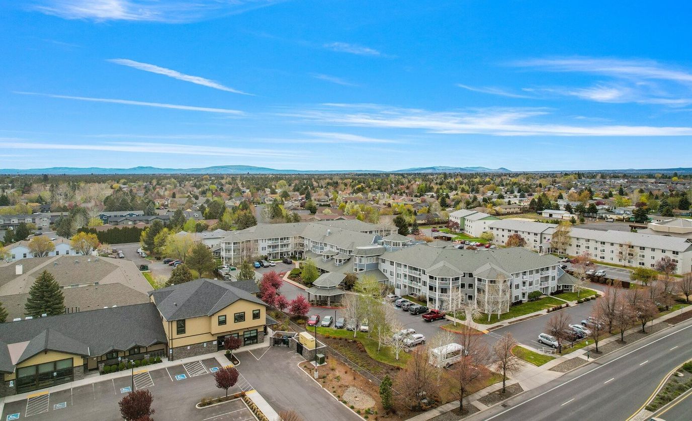 Aerial view of Stone Lodge Gracious Retirement Living