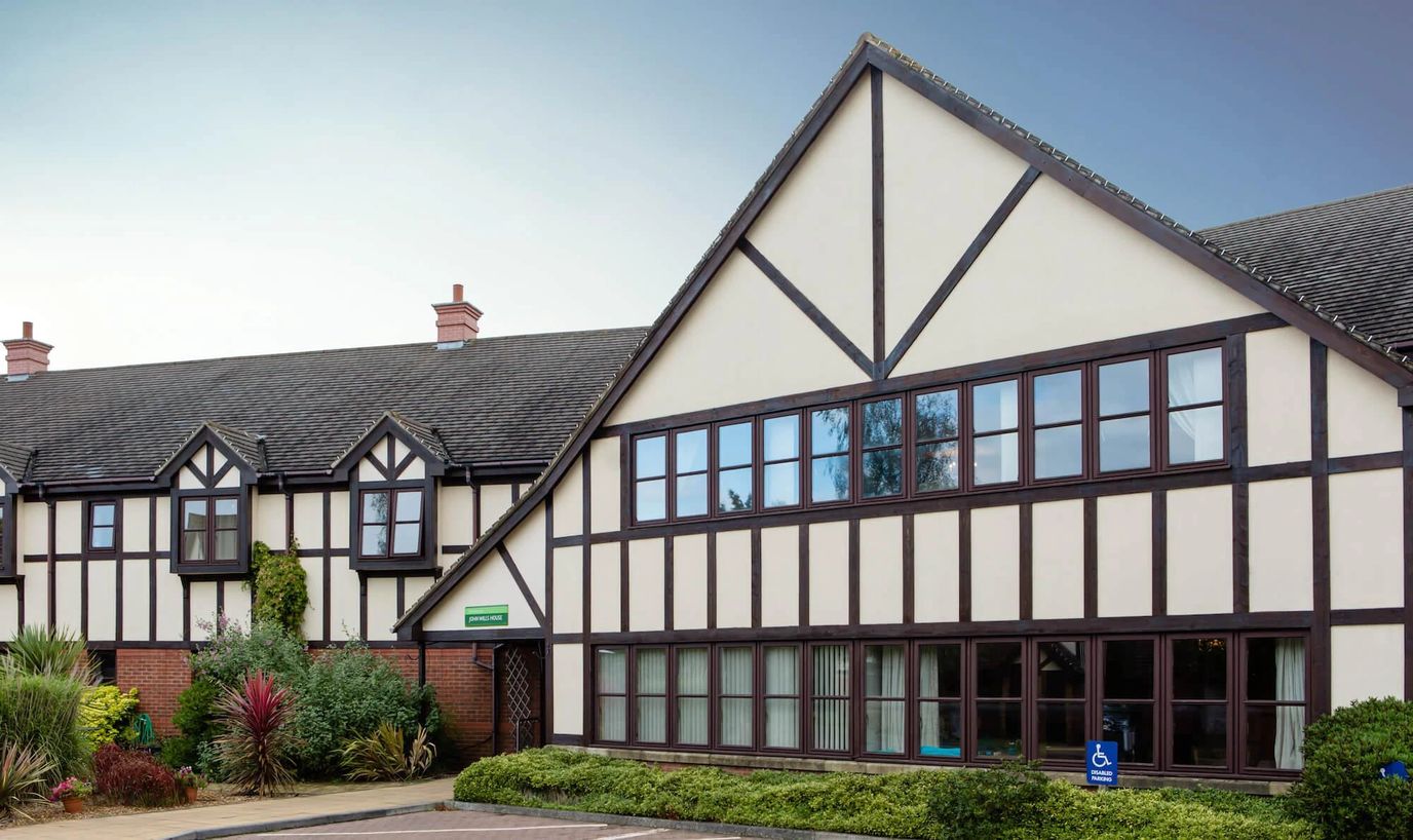 Exterior view of a senior living facility