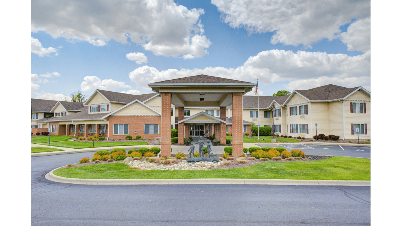 Exterior view of Amber Park Senior Living facility