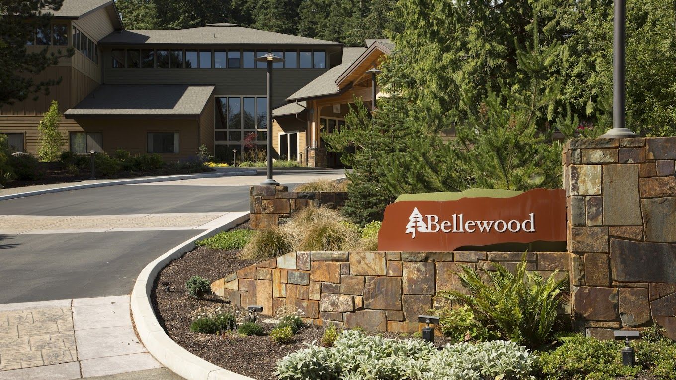 Exterior view of Bellewood facility with signage