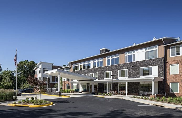 Building exterior of Brightview Woodburn facility