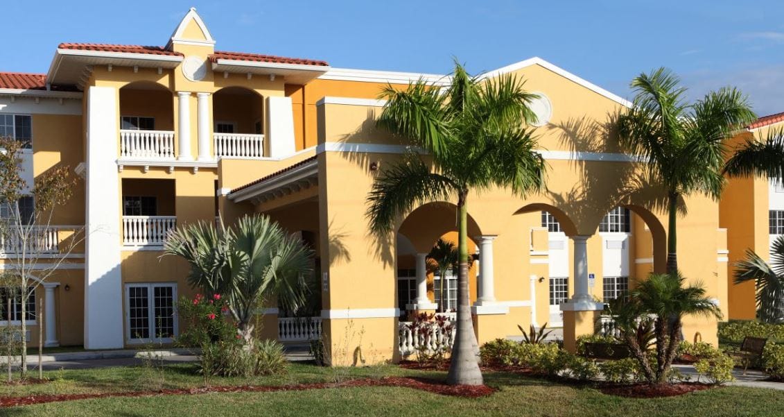 Exterior view of DeSoto Palms Assisted Living Community