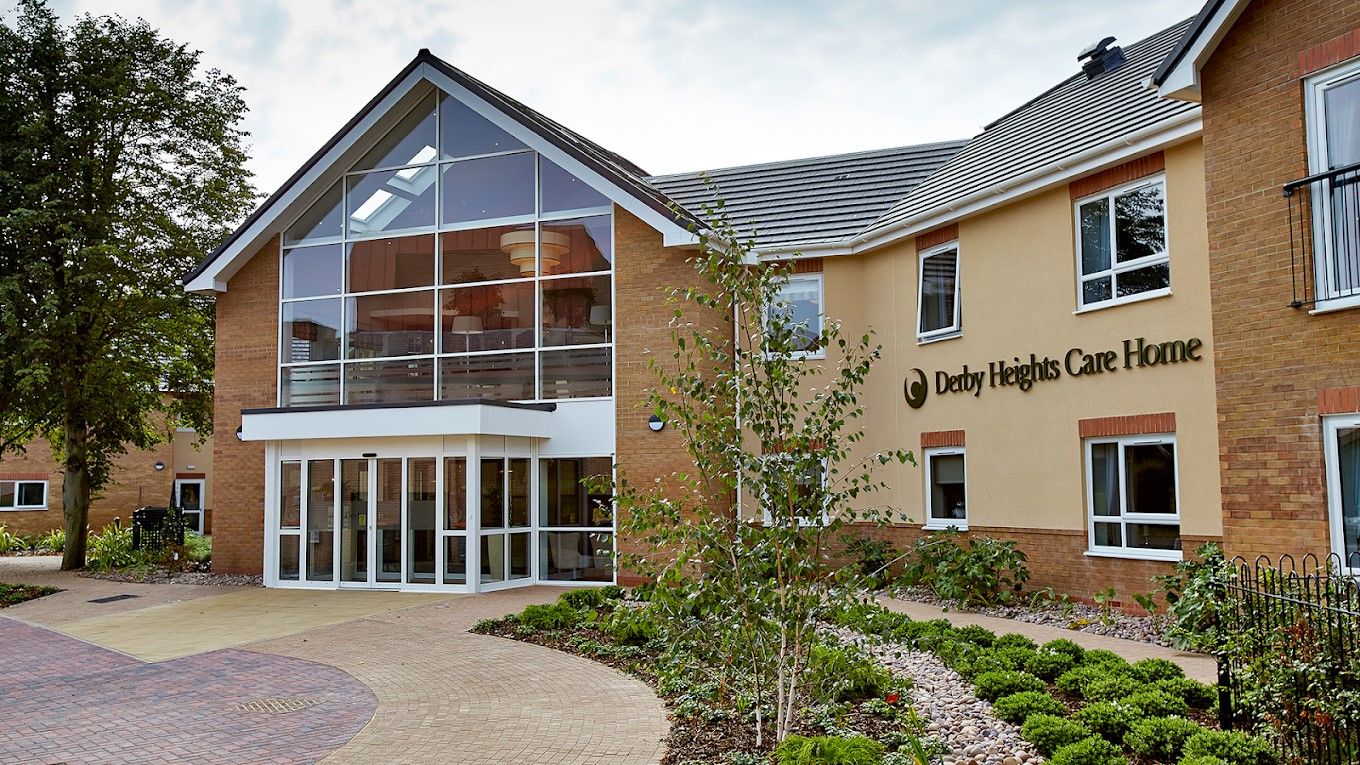 Exterior view of Derby Heights Care Home