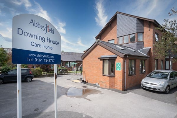 Exterior view of Downing House care home