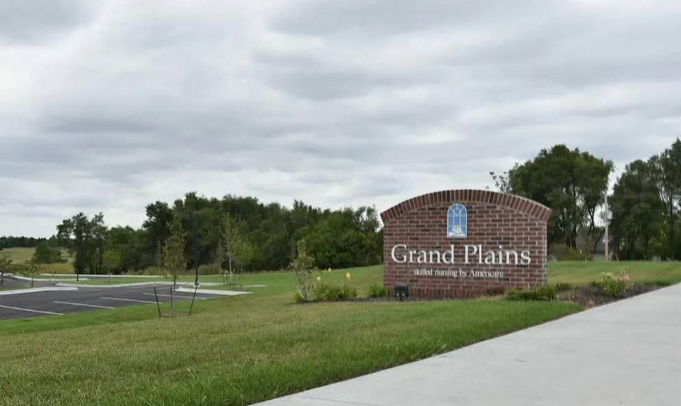 Signage for Grand Plains assisted living facility
