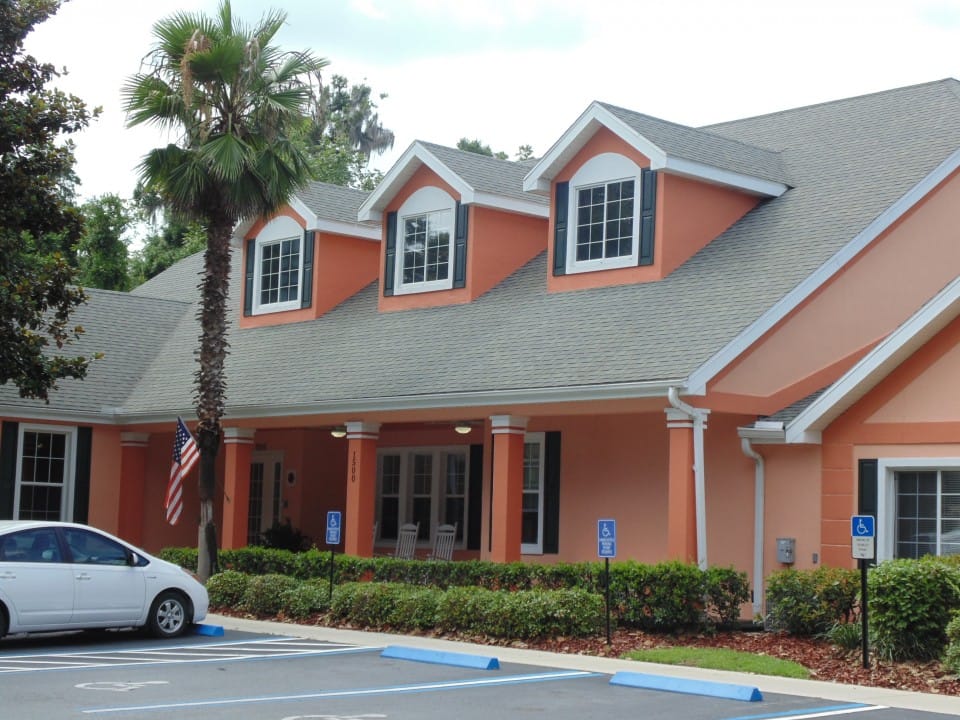 Exterior view of the assisted living facility