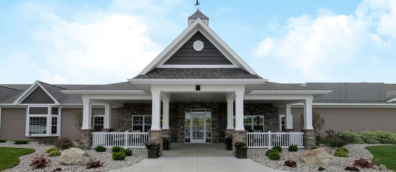 Exterior view of Hathaway Hills Assisted Living facility