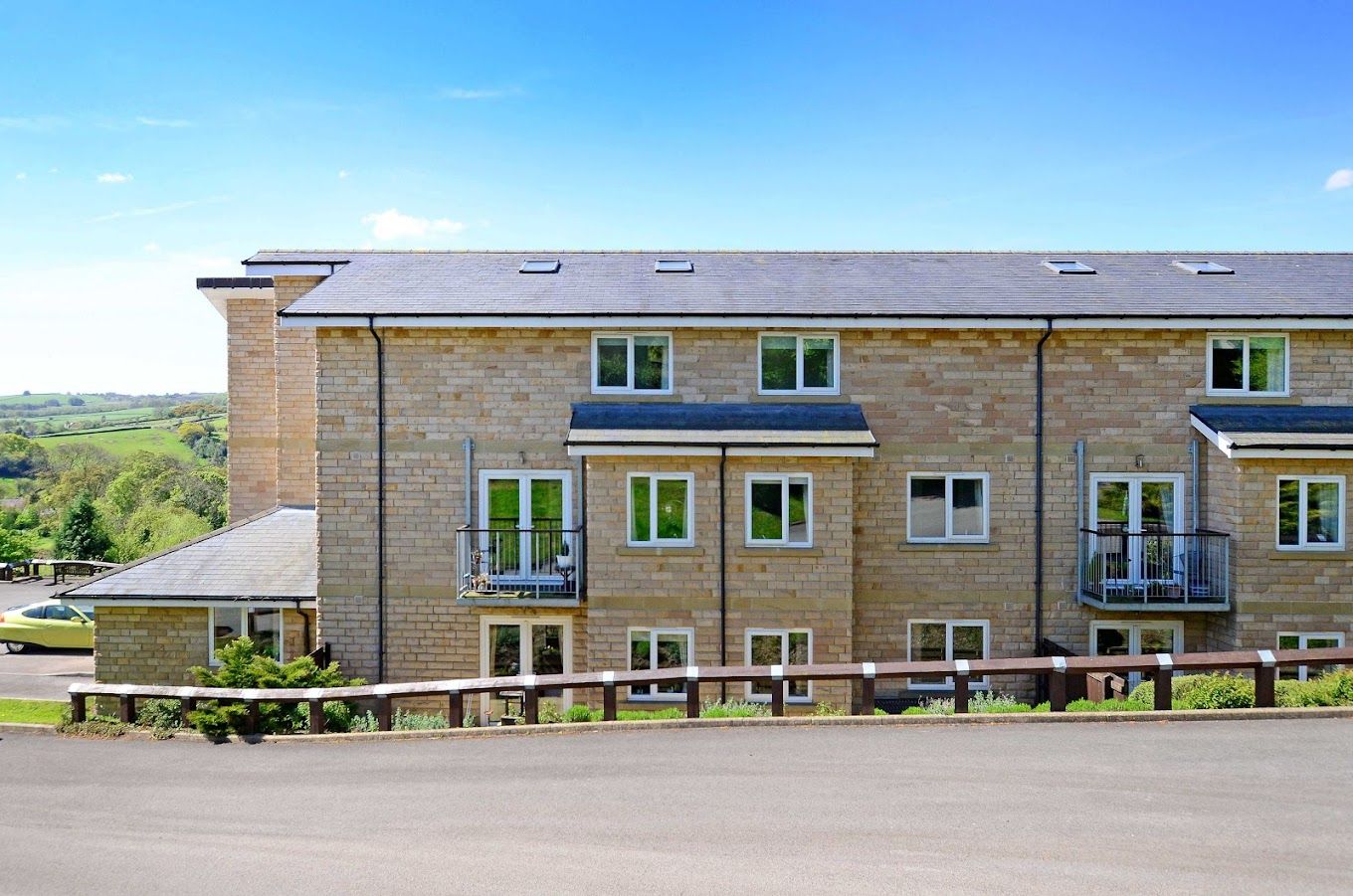 Exterior view of a senior living facility