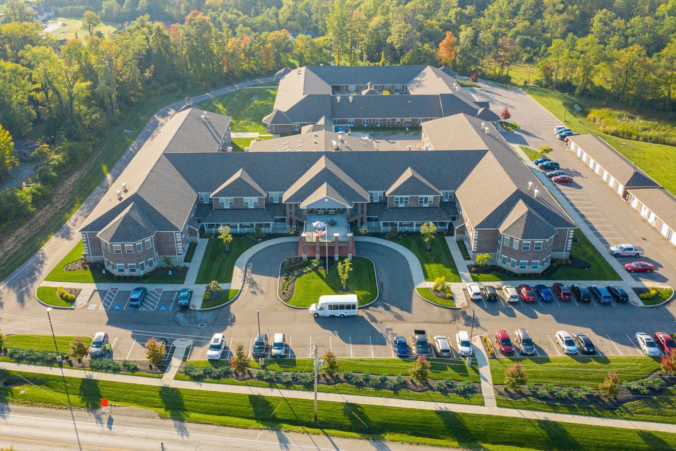 Aerial view of Magnolia Springs Loveland facility