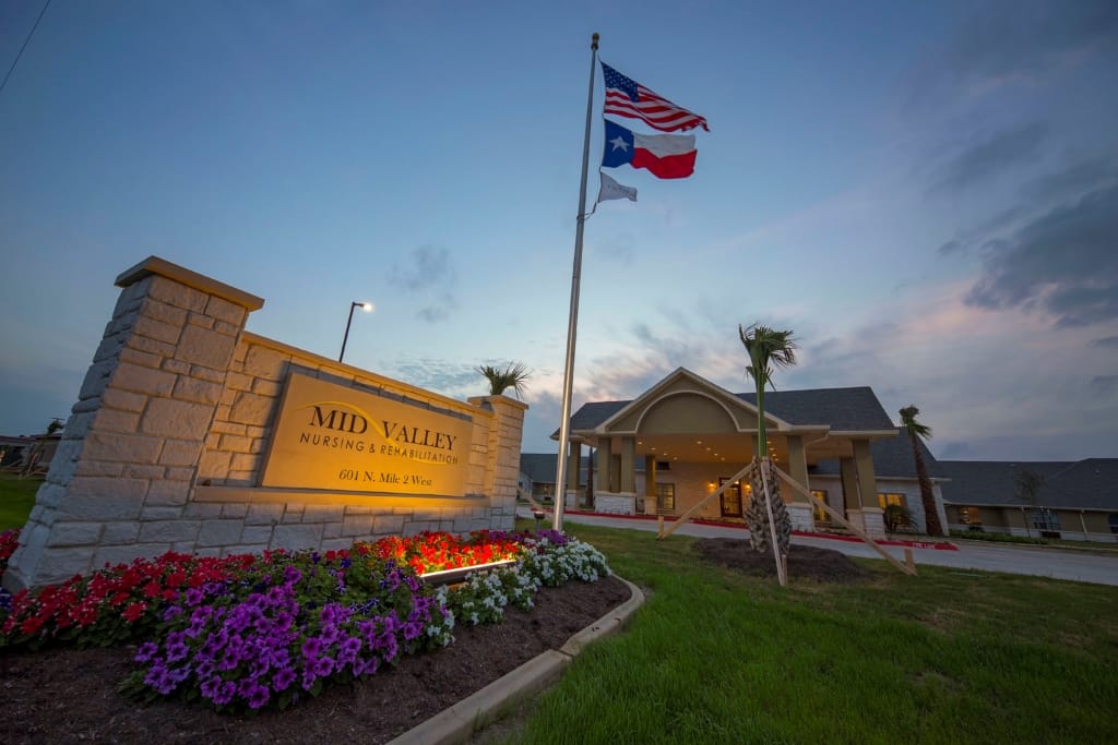 Exterior view of Mid Valley Nursing & Rehabilitation facility