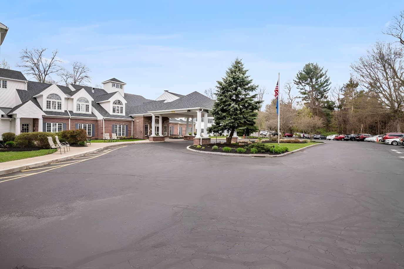 Exterior view of Middlebrook Farms at Trumbull entrance