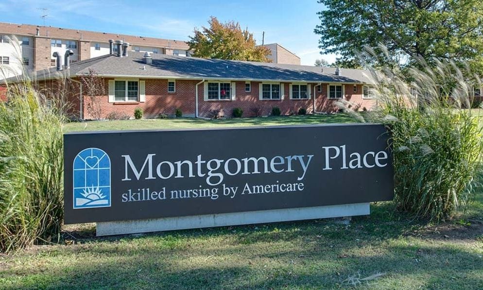 Exterior view of Montgomery Place facility signage