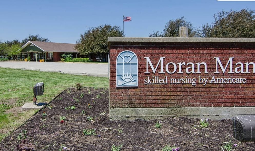 Exterior view of Moran Manor nursing facility