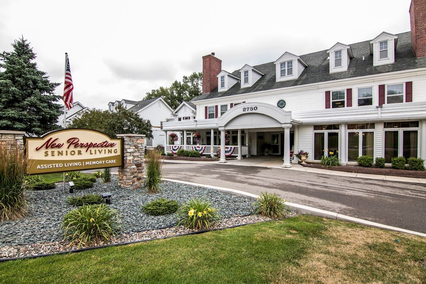 Exterior view of New Perspective Senior Living facility