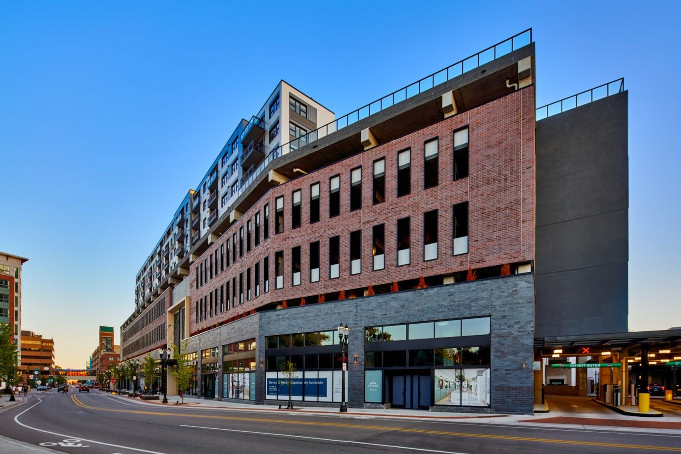 Building exterior view of Newman Lofts