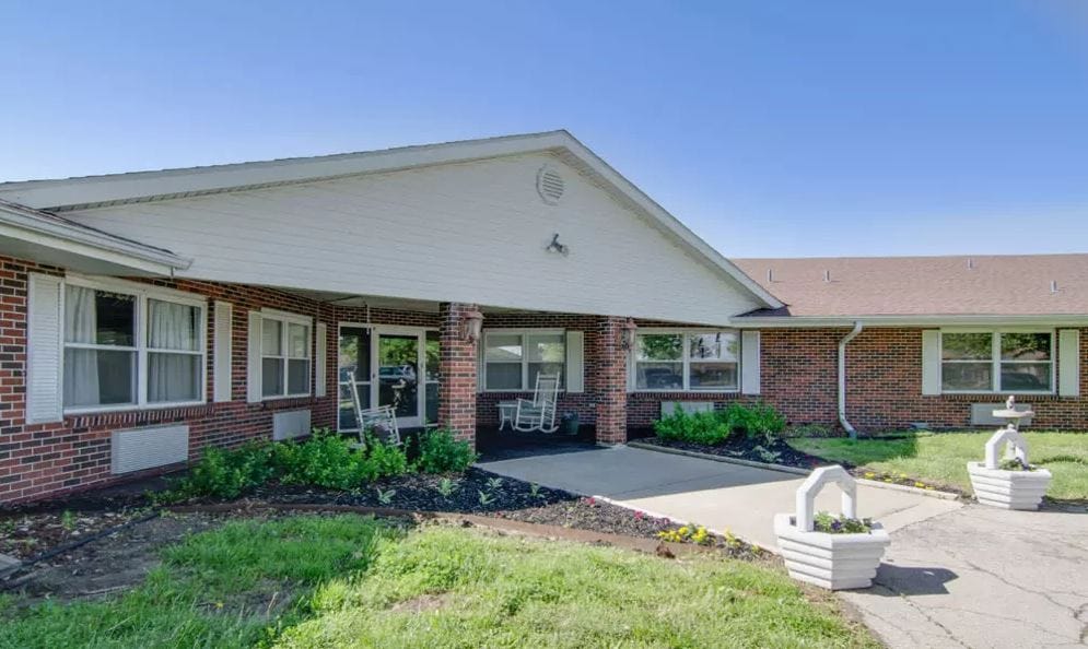 Exterior view of Osage Nursing Center entrance