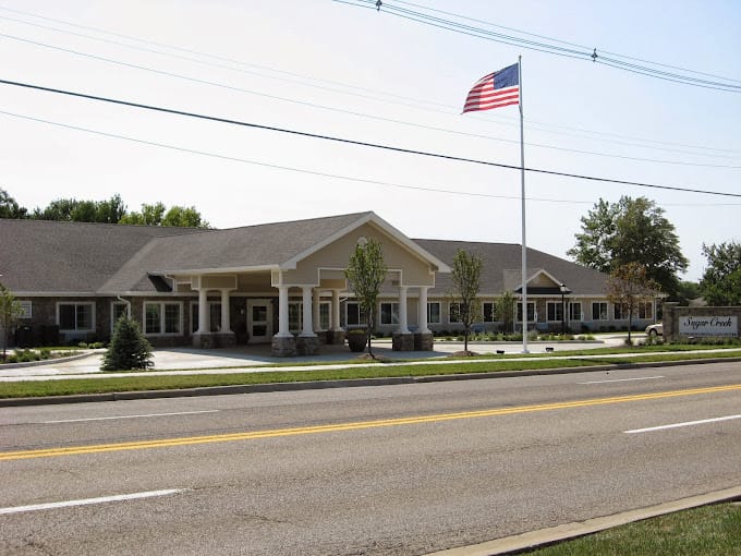 Exterior view of Sugar Creek Alzheimer’s Special Care Center