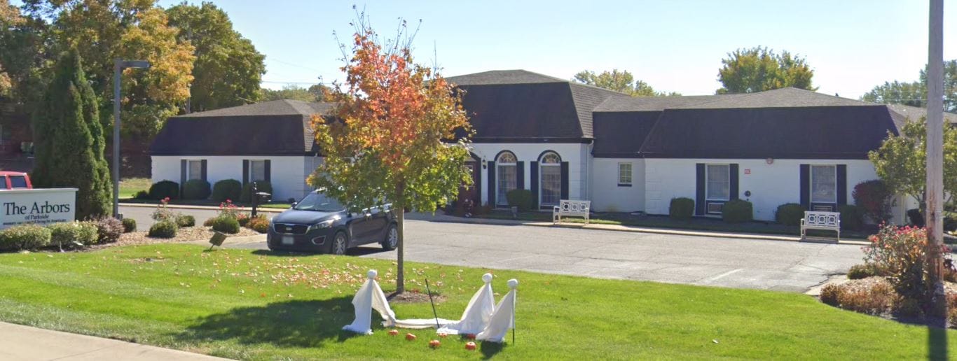 Exterior view of The Arbors at Parkside facility