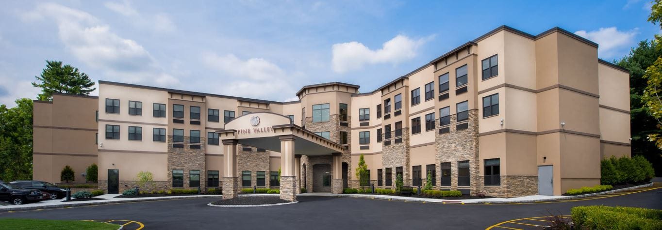 Exterior view of The Pavilion Assisted Living at Pine Valley