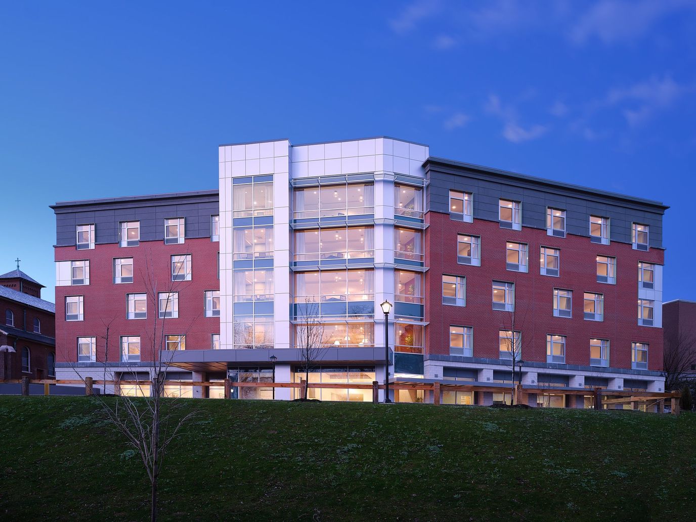 Exterior view of The Wartburg Adult Care Community building