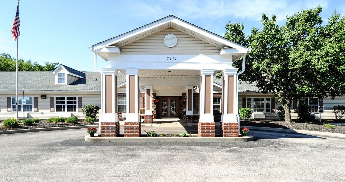 Entrance of The Wellington at Southport facility