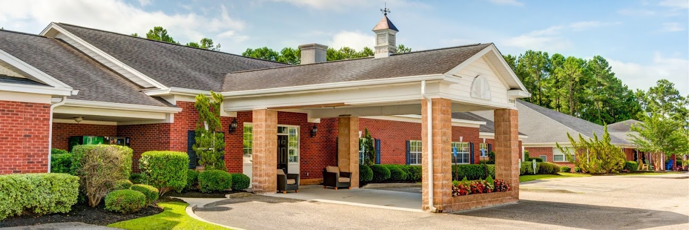 Exterior view of the Windrush at Garden City facility